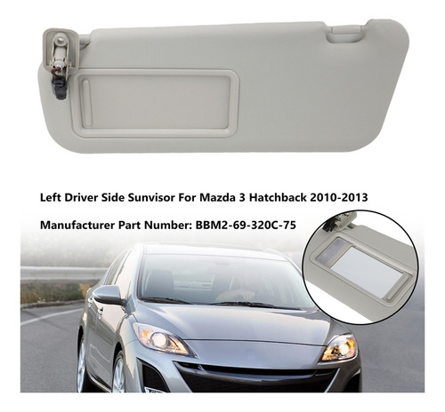 Sombrilla Lateral Izquierda Para Mazda 3 Hatchback 2010-2013 Foto 2