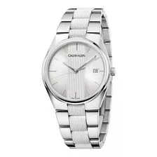 Reloj Calvin Klein Contrast K9e211k6 Color De La Correa Plata