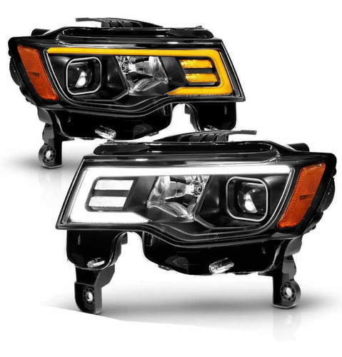 Faros Led Jeep Gran Cherokee Proyector 2017 2018 A 2019 Foto 3