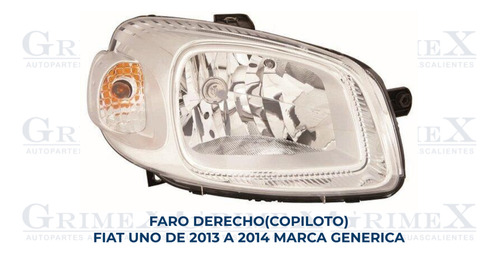 Faro Fiat Uno 2013-2014-14 Der Foto 2