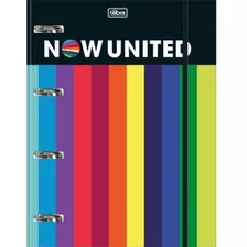 Caderno Argolado Cartonado Com Elástico Now United 80fls