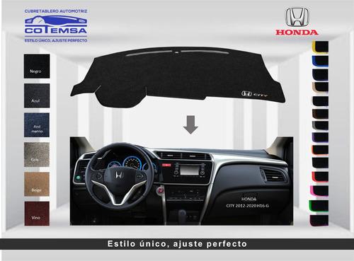 Cubretablero Aut.(colores) Honda City De 2014 A 2020, H16-g Foto 2