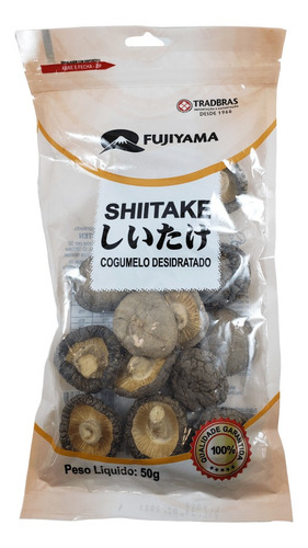 Cogumelo Shitake Fatiado Chinês Fujiyama 50g