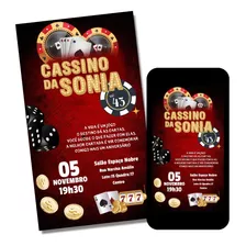 Convite Cassino Las Vegas Digital Virtual E275