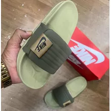 Chinelo Nike Offcourt Verde Sandália Slide Confort Premium