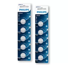 10 Bateria Cr2032 3v Philips Chave Placa Apple Hp12c Balança