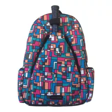 Mochila Raqueteira Beach Tennis Estampa Tetris Boadebolsa