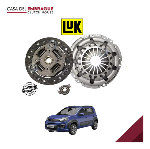 Kit De Embrague Fiat Uno Way 1.4 (c/roda) 2007 Foto 2