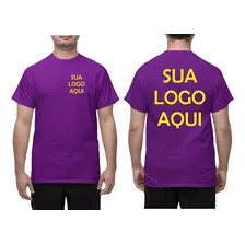 Kit 10 Camisetas Camisa Empresa Personalizada Farda Algodão
