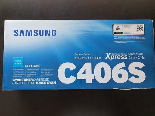 Toner Samsung Cyan Clt C406s Clp-36x Clx-330 C41x C46x 1000p