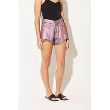 Short Denim Moda Shine Malta - Berry - Koxis Mujer