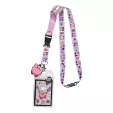 Lanyard Reversible De Identificación De Héroe Rosa Ki...