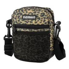 Shoulder Bag Onça Everbags Tira Colo Necessaire Cor Marrom Cor Da Correia De Ombro Preto