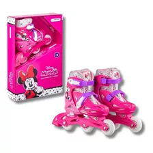 Patins De Crianca Minnie Disney 31/34 Infatil Ajustavel