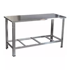 Mesa Aço Inox 1,50 X 0,70 Total Em Inox