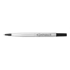 Repuesto De Esfero Gel Bolígrafo Rollerball Lapicero Parker Color De La Tinta Negro Color Del Exterior Plateado