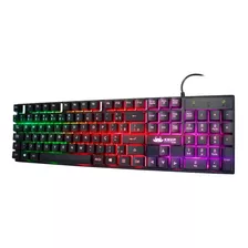 Teclado Gamer Semi-mecânico Iluminado Knup Qwerty 