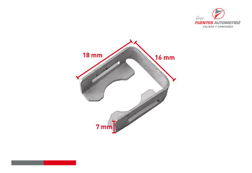 Clip Seguro Sujeta Inyectores De Gasolina Tipo Bosch (6pzas) Foto 2