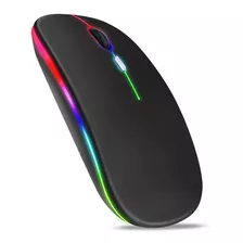 Mouse Sem Fio Recarregavel Wireless Mouse Modelo Ley-181 Cor Preto