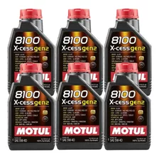 Kit 6 Litros Óleo Motul 8100 5w40 X-cess Gen2 Sintético