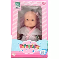 Boneca Nenequinha Com Roupão Bebezinhos Super Toys