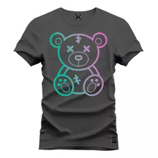 Camiseta Premium Soltinha Neon Urso