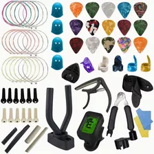 Kit De Accesorios Para Guitarra Acustica Cuerdas 66 Unidades