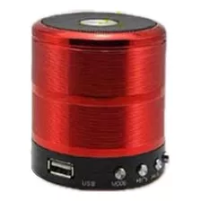 Caixa De Som Portátil Bt Lt 887 Speaker 3w Watts Vermelho