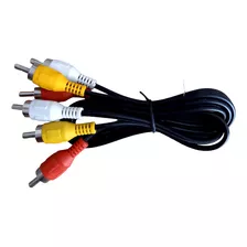 Cable De Audio Y Video Rca De 3 Puntos De 70cms.