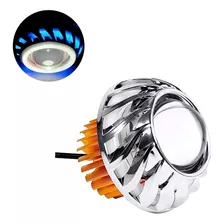 Faro Ojo Angel Y Demonio Lupa Led Moto Auto Tipo Turbina 