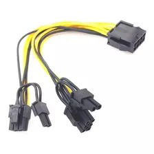 Cable Pcie Splitter Adaptador 8pines A 2x 6+2 Mineria Gaming