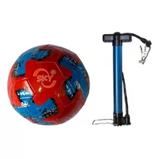  Kit Bola De Futebol + Bomba De Ar 