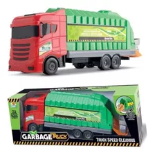 Caminhão Coletor De Lixo De Brinquedo Garbage Truck Orange