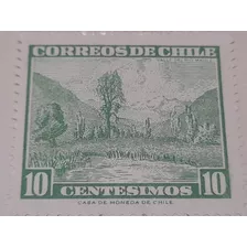 Estampilla Chile 10 0349 A3