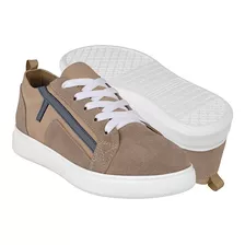 Tenis Casuales Niño Stylo 308009 Suede Beige