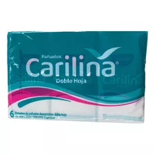 Pañuelos Descartables Carilina Doble Hoja 6 Paquetes De 10un Elite Carilina En Paquete - Pack X 6 X 10 Unidades C/u