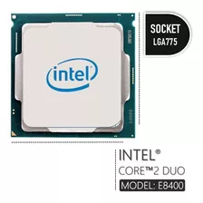Intel® Core 2 Duo E8400 6m Cache, 3.00 Ghz, 1333 Mhz Fsb