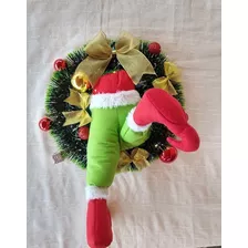 Grinch Perninhas De Papai Noel Guirlanda Natal Pisca Pisca