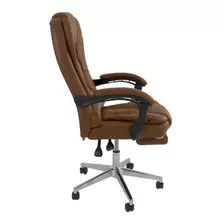 Cadeira Para Escritório Giratória - Marrom Chocolate