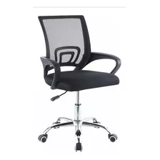 Silla De Escritorio Ergonómica Negra Con Tapizado De Mesh