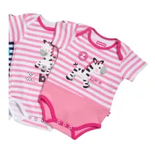 Ropa Para Bebe Fisher Price Set De 2 Body Rosado 0-3m