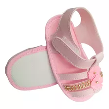 Sandália Chinelo Bebe Moda Primeiros Passos Rosa Flor