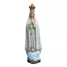 Imagem De Nossa Senhora De Fátima De Resina Nacional 25 Cm