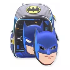 Mochila De Batman Con Máscara Cresco Reforzada 40.6cm Espald