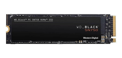 Disco Sólido Interno Western Digital Wd Black Sn750 Wds200t3x0c 2tb Preto