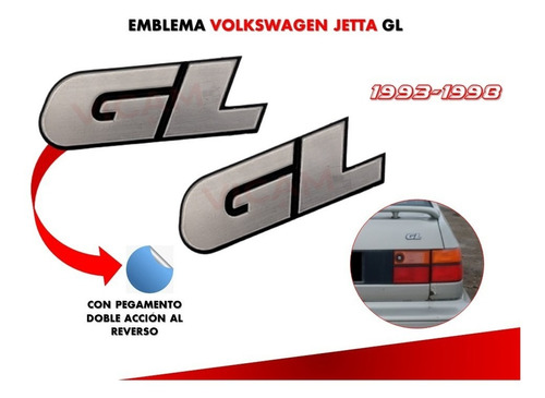 Emblema Para Cajuela Volkswagen Jetta Gl 1993-1998 Foto 2