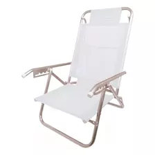 Silla Reposera De Playa | Aluminio | Plegable | Hasta 120kg