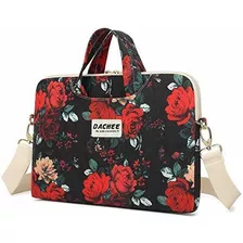 Dachee Red Rose Patten - Funda Impermeable Para Portátil De 