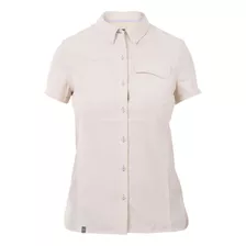 Camisa Mujer Rosselot Short Sleeve Q-dry Shirt Crema Lippi