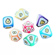 Bom 7x D4 D8 D10 D12 D20 Rpg Acessórios Para Sala De Aula